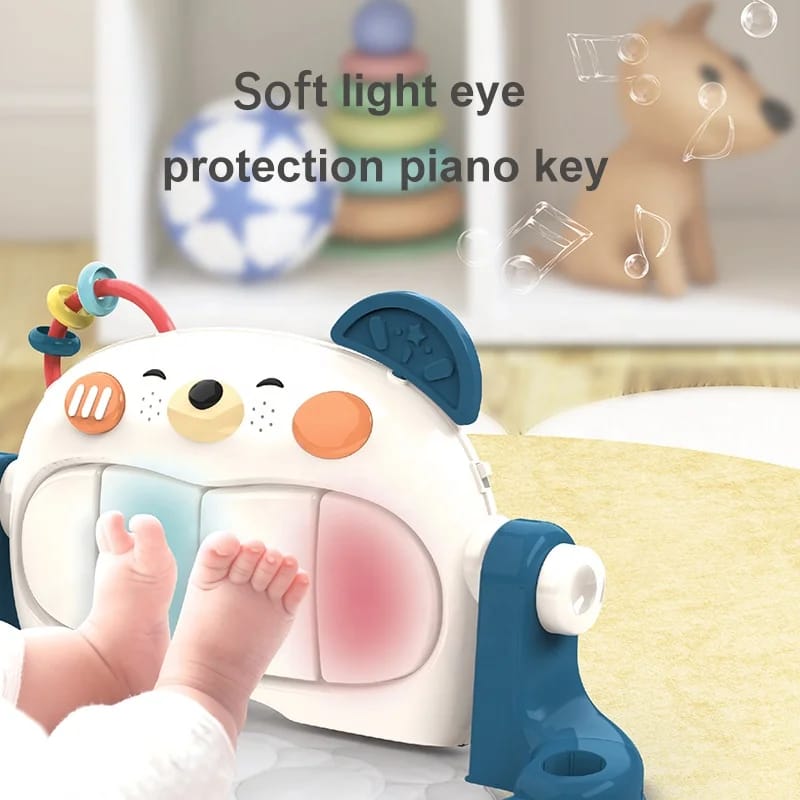Tapis d’éveil bébé avec piano et arche de jeux