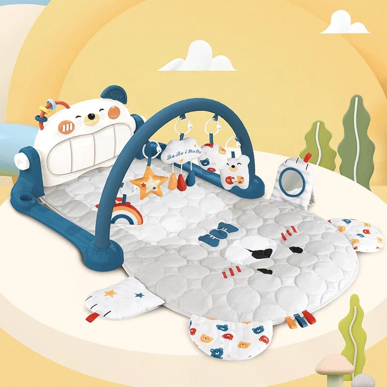 Tapis d’éveil bébé avec piano et arche de jeux